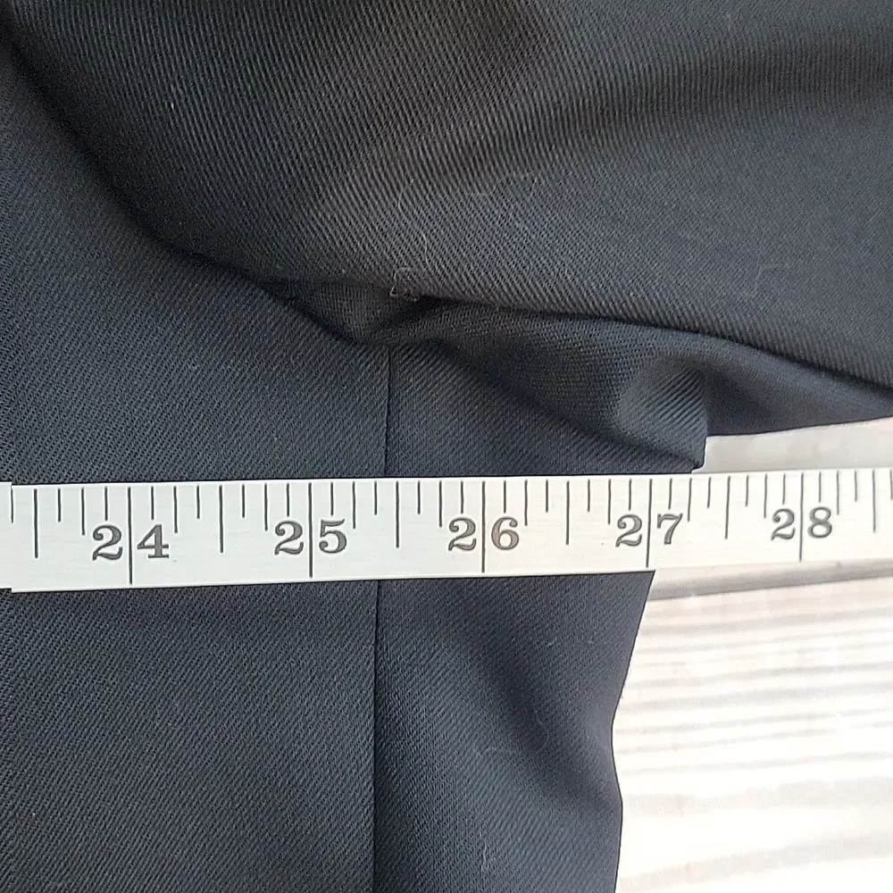Claiborne Single Breasted Black Men's Suit Blazer Size 48L